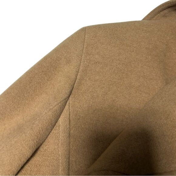 Larry Levine 100% Pure Camel Hair Coat Tan Coat 6P Classic Camel Color Lined - Picture 5 of 10
